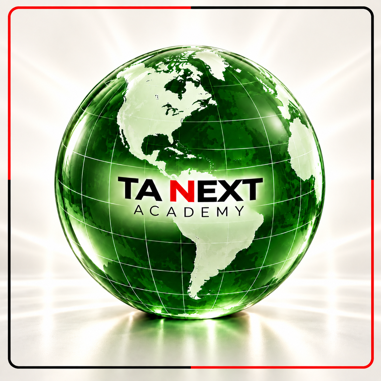 TA Next Academy project cover with a green globe