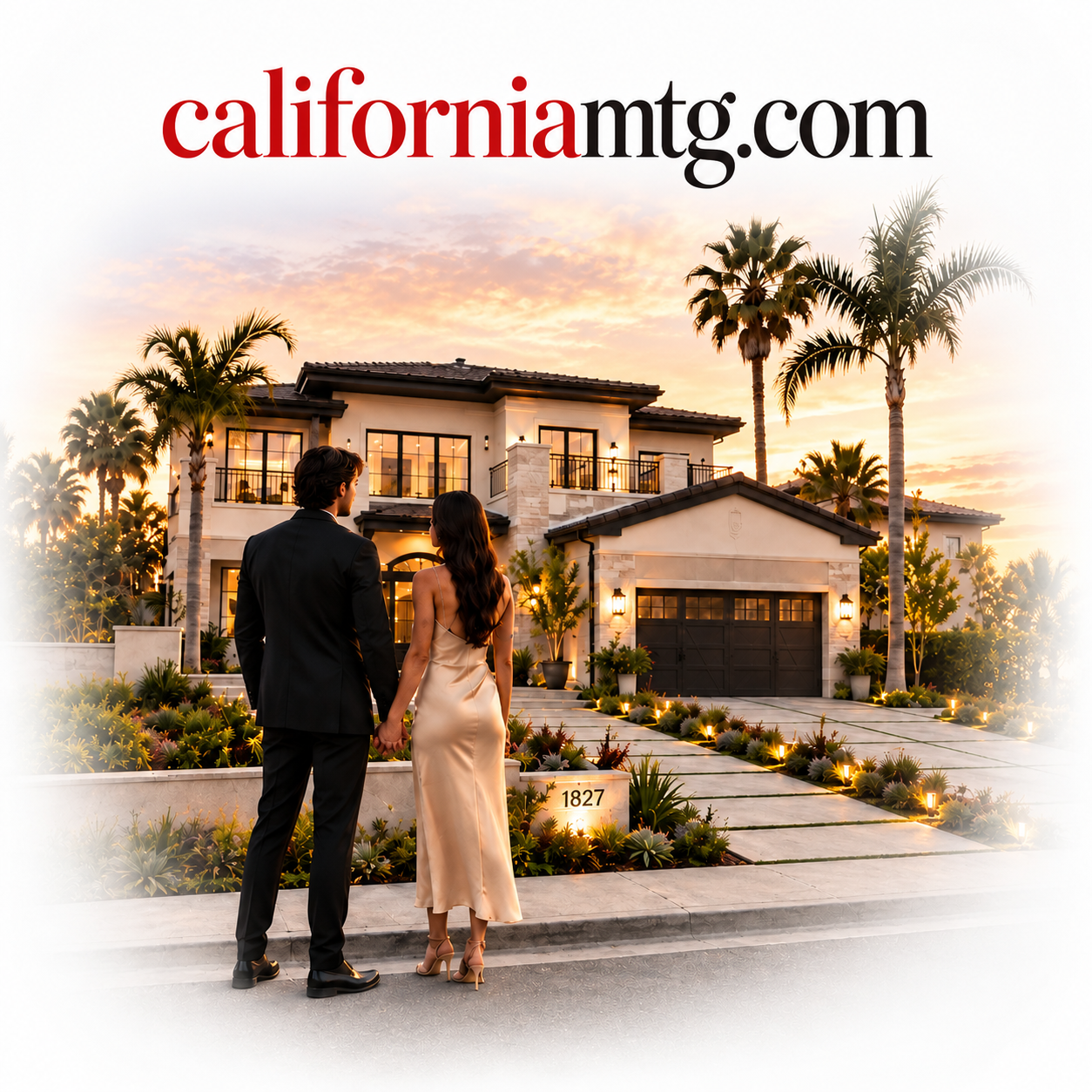 California MTG project cover with a luxury California home